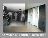 Aspecto actual del corredor del edificio Chihuahua
